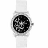 AD9404SL01A New Stainless Steel f. White Strep watch Watch - For Women