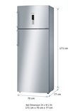 KDN53XI30I 454 Ltr Double Door Refrigerator
