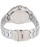 Silver Metal Analog Watch for Men (Non-Functional Chronograph)
