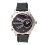 Premium Men Gunmetal-Toned Triple Dial Watch DK11225-4