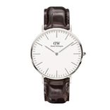 Men Classic York White Analogue Watch DW00100025