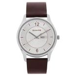 Essentials NP77082SL02W Silver Dial Analog Watch