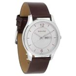 Essentials NP77082SL02W Silver Dial Analog Watch