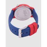 Unisex Red & Blue Printed Analogue Watch V1028M3
