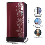 RD 1903 PTI 33 190 Ltr Single Door Refrigerator