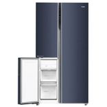598L HRT-683GKU1 3 Door Convertible Side by Side Refrigerator with WIFI Enabled Smart Sense AI