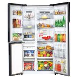 598L HRT-683GKU1 3 Door Convertible Side by Side Refrigerator with WIFI Enabled Smart Sense AI
