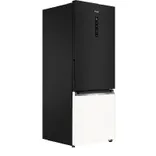 HRB-3752KWG-P 325L Black White Glass Bottom Mount Fridge