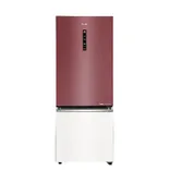 HRB-4952GPG-P 445 L, 2 Star, Garnet Peach Glass Finish Bottom Mounted Frost-Free Refrigerator