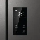 HRB-600IS 520 L Inox Steel 4 Door Side by Side Refrigerator