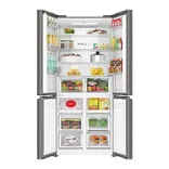 HRB-600IS 520 L Inox Steel 4 Door Side by Side Refrigerator