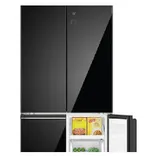 HRB-600KGU1 520 Litres Black Glass 4 Door Side by Side  Wi-Fi Refrigerator