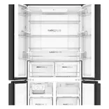 HRB-600KGU1 520 Litres Black Glass 4 Door Side by Side  Wi-Fi Refrigerator