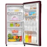 HRD-2061SRN-N 185 L,1 Star, Red Noisettes Finish Direct Cool Single Door Refrigerator
