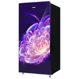 HRD-2103CFG-P 190 L, 3 Star, Floret Glass Finish Direct Cool Single Door Refrigerator