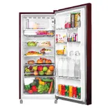 HRD-2105CRD-P 190 L, 5 Star, Red Dahelia Finish Direct Cool Single Door Refrigerator
