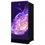 HRD-2105PFG-P 190 L, 5 Star, Floret Glass Finish Direct Cool Single Door Refrigerator with Base Drawer