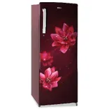 HRD-2743CRP-N 253L, 3 Star, Red Peony Finish Direct Cool Single Door Refrigerator