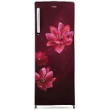HRD-2743CRP-N 253L, 3 Star, Red Peony Finish Direct Cool Single Door Refrigerator