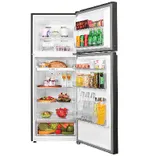 HRF-3783YGG-P Vogue Series 328L, Yellow Grey Glass Finish Top Mount Frost Free Refrigerator