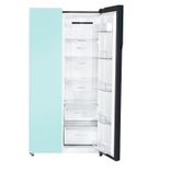 HRS-682PNGU1 Vogue 602L Peach Nyanza Glass Side-by-Side Fridge