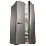 HRT-683ISU1 598L 3 Door Convertible Side by Side Refrigerator with WIFI Enabled Smart Sense AI