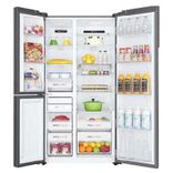 HRT-683ISU1 598L 3 Door Convertible Side by Side Refrigerator with WIFI Enabled Smart Sense AI