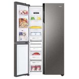 HRT-683ISU1 598L 3 Door Convertible Side by Side Refrigerator with WIFI Enabled Smart Sense AI