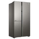HRT-683ISU1 598L 3 Door Convertible Side by Side Refrigerator with WIFI Enabled Smart Sense AI