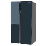 HRT-683GOGU1 Vogue 598L Grey Onlyx Glass 3-Door Convertible Fridge