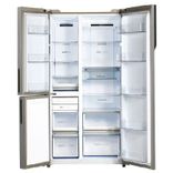 HRT-683GOGU1 Vogue 598L Grey Onlyx Glass 3-Door Convertible Fridge