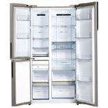 HRT-683KWGU1 Vogue 598L Black White Glass 3-Door Convertible Fridge