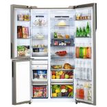 HRT-683PNGU1 Vogue 598L Peach Nyanza Glass 3-Door Convertible Fridge