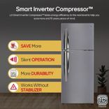 GL-I292RPZX 242 L 3 Star Smart Inverter Frost-Free Double Door Refrigerator