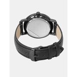 Unisex Black Textured Analogue Watch MFB-PN-LW5489M-3