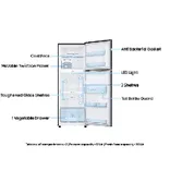 RT28C3733S8 236 L Convertible Freezer Double Door Refrigerator