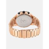 Men Black Textured Analogue Watch 0830640