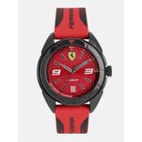 Men Red Textured Analogue Watch 830517