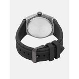 Men Black Textured Analogue Watch 0830694
