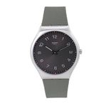Unisex Black Swiss Made Analogue Watch SS07S103