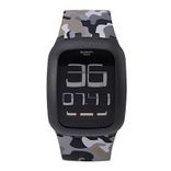 Unisex Grey & Black Swiss Made Multi Function Watch SURB119C