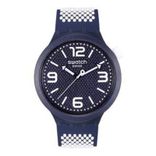 Unisex Navy Blue Swiss Analogue Watch SO27N101