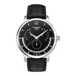Men Black Traditional Perpetual Calender Swiss Analogue Watch T0636371605700