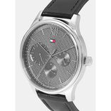 Men Charcoal Grey Textured Analogue Watch TH1791417
