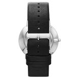 Men Black Genuine Leather Analogue Watch SKW6104_FSS