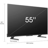 U8H 55 Inch QLED Series Quantum 4K ULED Mini-LED Class Google Smart TV with Alexa Compatibility, Quantum Dot TV