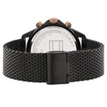 Black Dial Black Stainless Steel Strap Watch