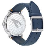 Men Blue Leather Analogue Watch 10031515_OR