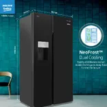 RSB655GBRF 634L Side by Side Refrigerator