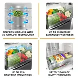 21682 Intellifresh Pro 285L 2 Star Double-Door Refrigerator